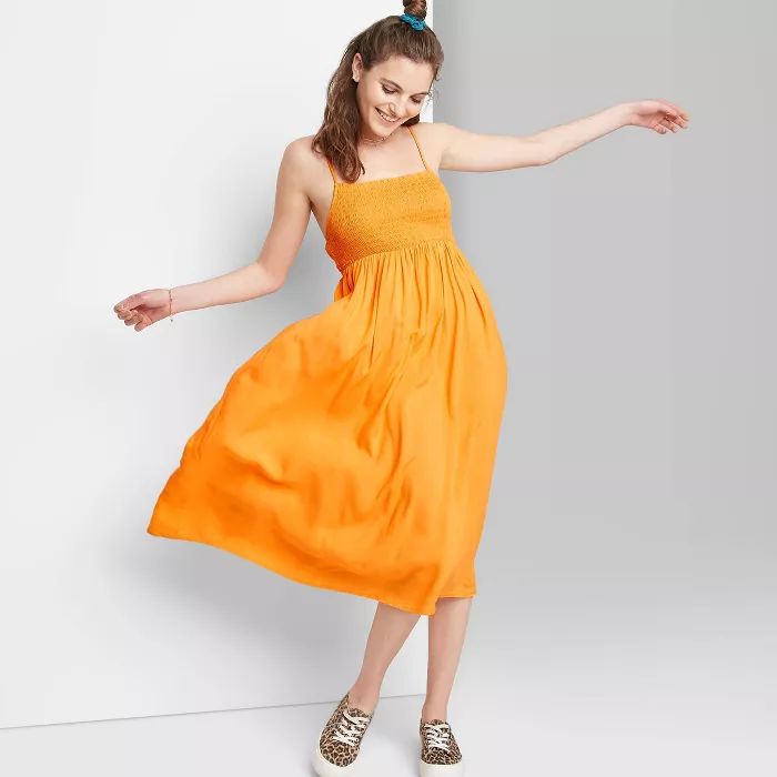 Women's Sleeveless Smocked Top House Dress - Wild Fable™ | Target