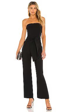 superdown Jordan Tie Waist Jumpsuit in Black from Revolve.com | Revolve Clothing (Global)