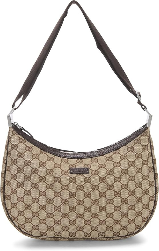 Amazon.com: Gucci, Pre-loved Original GG Canvas Round Messenger, Brown : Amazon Luxury | Amazon (US)