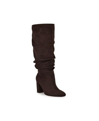 Nine West Women's Magnett Block Heel Slouchy Knee High Boots - Macy's | Macy's
