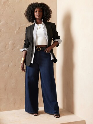 Curvy Wide-Leg Jean | Banana Republic Factory
