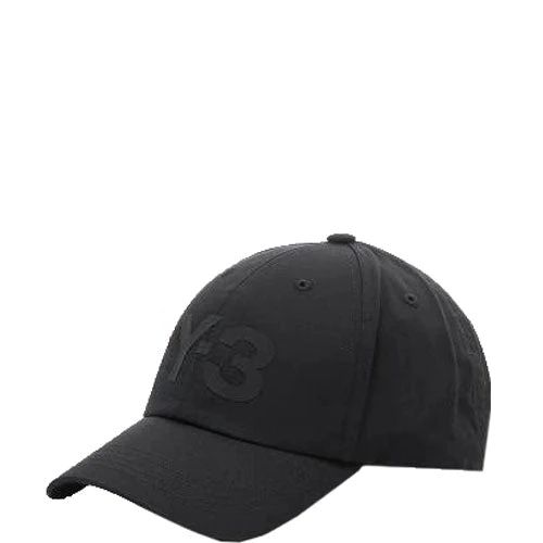 Y-3 Mens Black Logo Cap - One Size BLACK | Threads Menswear