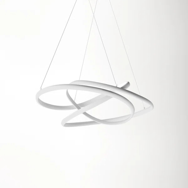 Peabody Single Light Metal Dimmable LED Geometric Chandelier | Wayfair North America