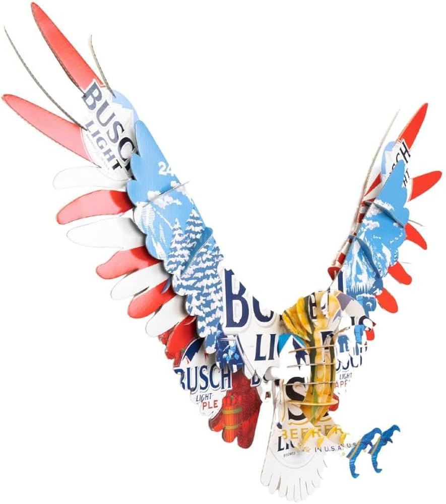 BEER DEER Busch Light Eagle 3D Cardboard Mount Wall Art | Amazon (US)