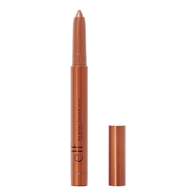 e.l.f. No Budge Shadow Stick, Longwear, Smudge-Proof Metallic Eyeshadow, Copper Chic, 0.05 Oz | Amazon (US)