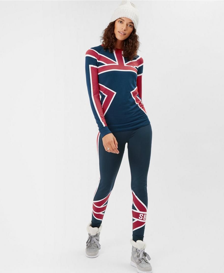 Union Jack Ski Seamless Long Sleeve Base Layer Top | Sweaty Betty (US)