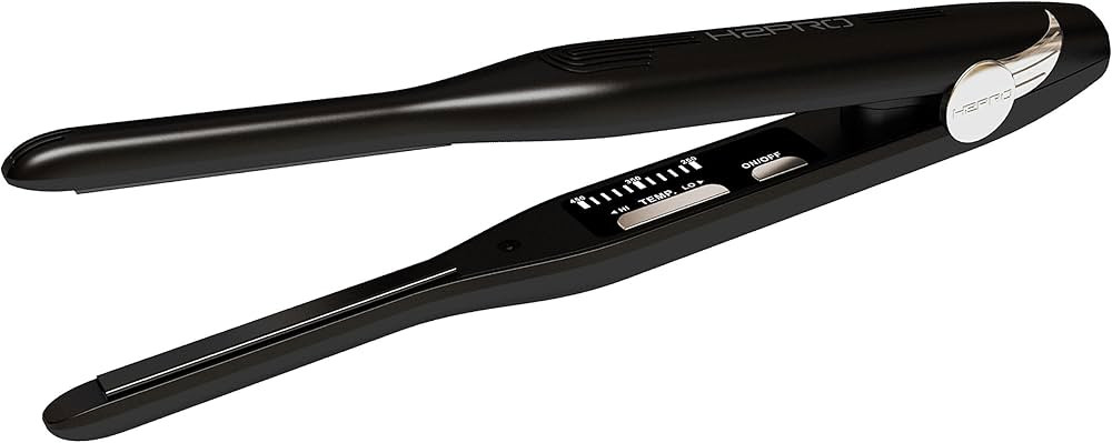 Amazon.com: H2PRO Black Diamond 3/10" Ceramic Flat Iron Hair Straightener- Cutting Edge Straighte... | Amazon (US)