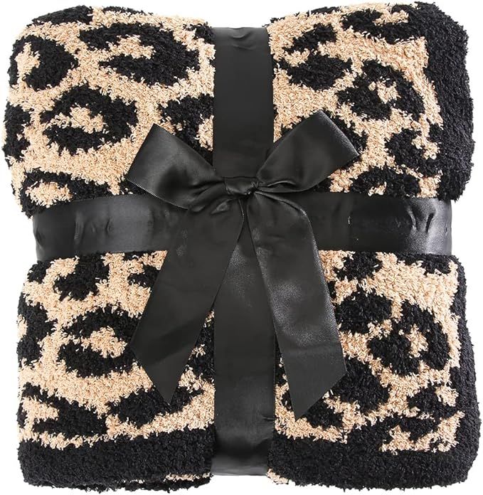 Barefoot Dreams Dupes Blanket The Fluffy Large Luxury Double Sided Leopard Print Throw Blanket Su... | Amazon (US)