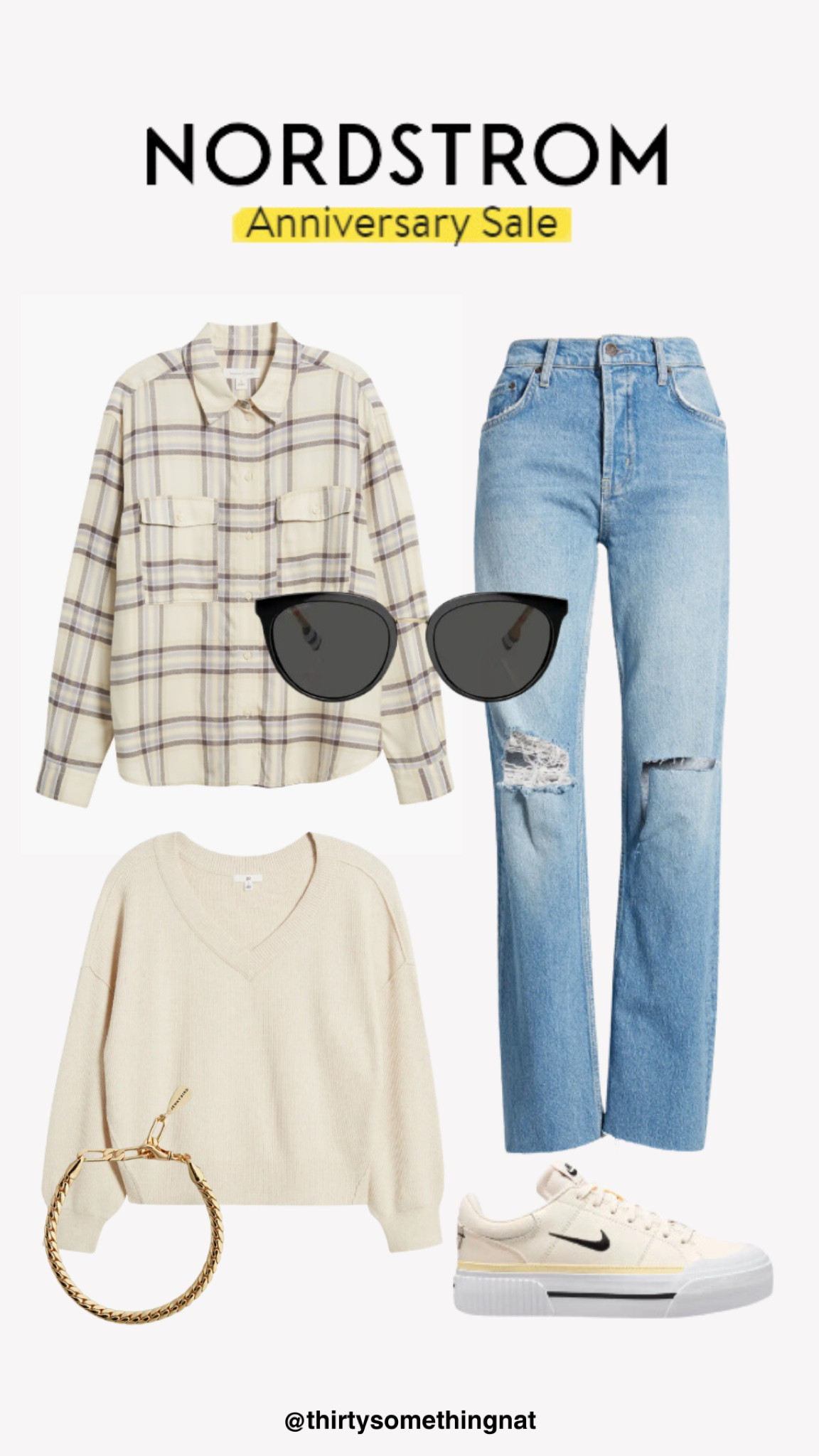 Sale outfit inspo. 

Fall jeans. Fall denim. Distressed denim. Distressed jeans. Sneakers. Everyday sneakers. Flannel. Fall outfit. Fall outfits. Fall sweater  

#LTKSummerSales #LTKSaleAlert #LTKxNSale