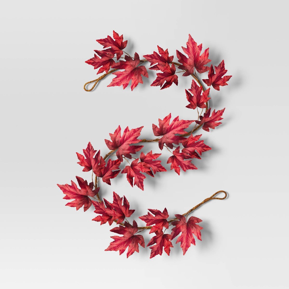 Mini Maple Leaf Garland Red - Threshold™ | Target