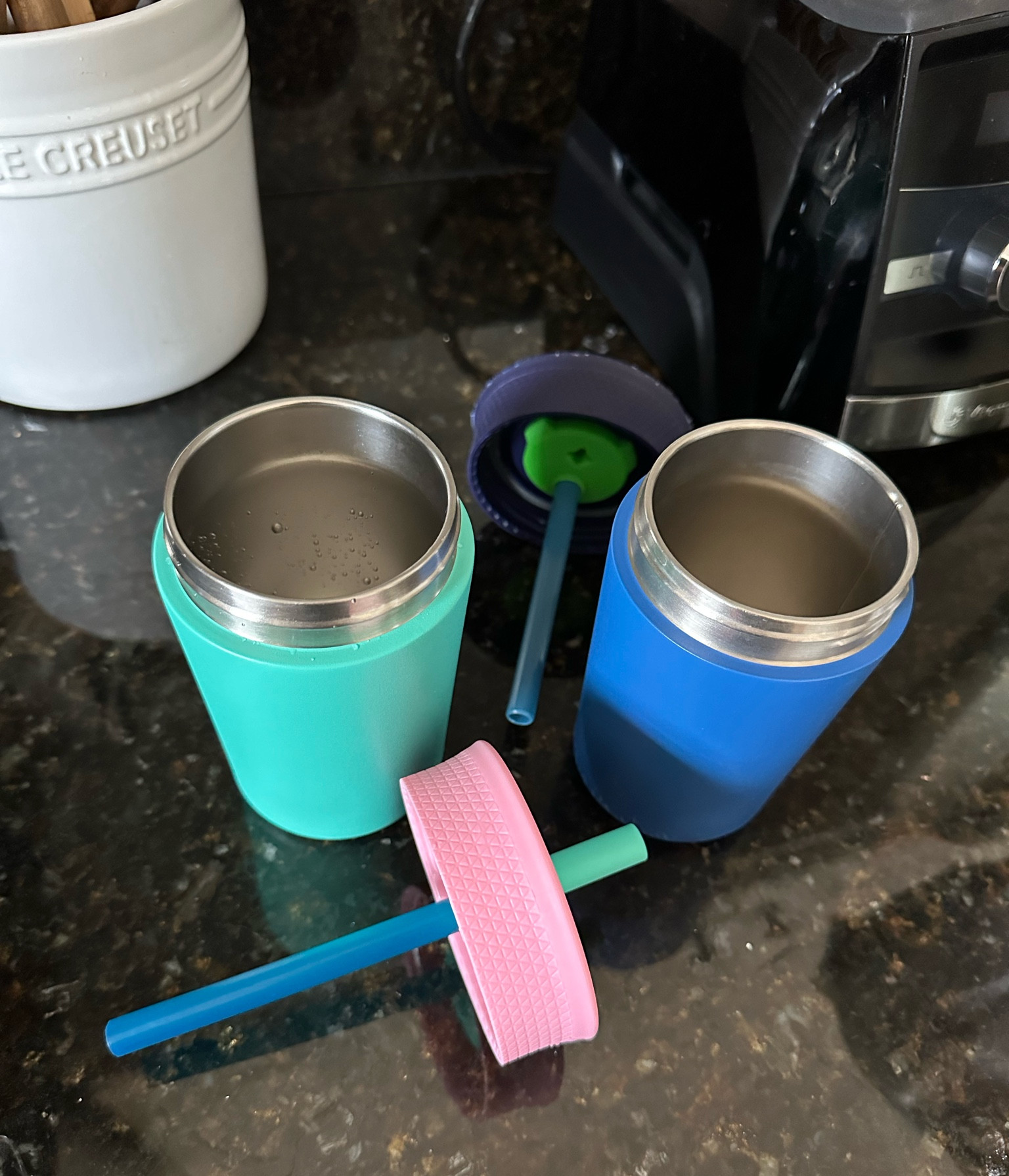 tried and true stainless steel cups! 

love these bc they come all the way apart— the silicone comes out of the lid completely! No mold!

#LTKBaby #LTKKids