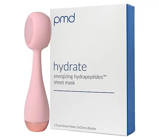 PMD Clean Pro with Rose Quartz and Hydrate Bundle - QVC.com | QVC