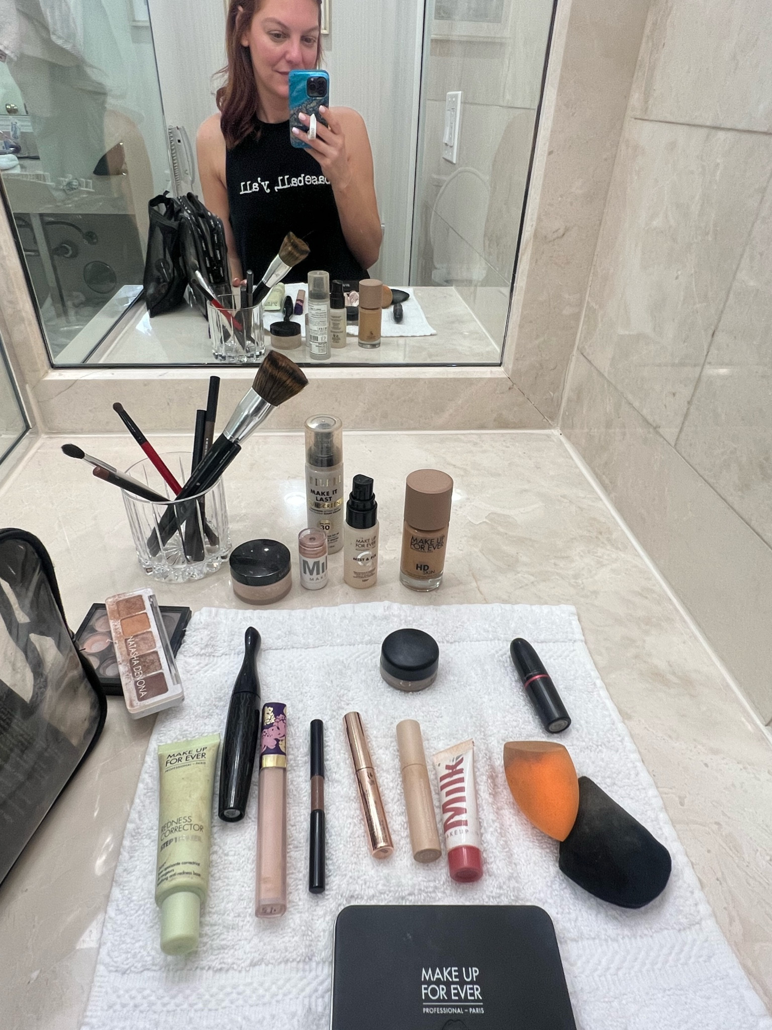 Another great hotel vanity. #makeup #tvmakeup #television #reporter 

#LTKbeauty #LTKworkwear
