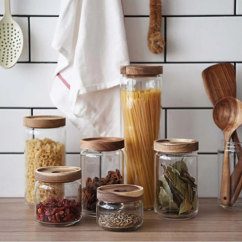 Glass Kitchen 5 Piece Storage Jar Set | Wayfair North America