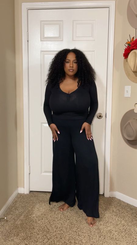Check out the lush rib collection from parade!

I’m wearing the perfect rib long sleeve, Henley in the shade eightball size XL and the comfort rib wide leg slip pants also in the shade eightball in a size large 

#LTKfindsunder100