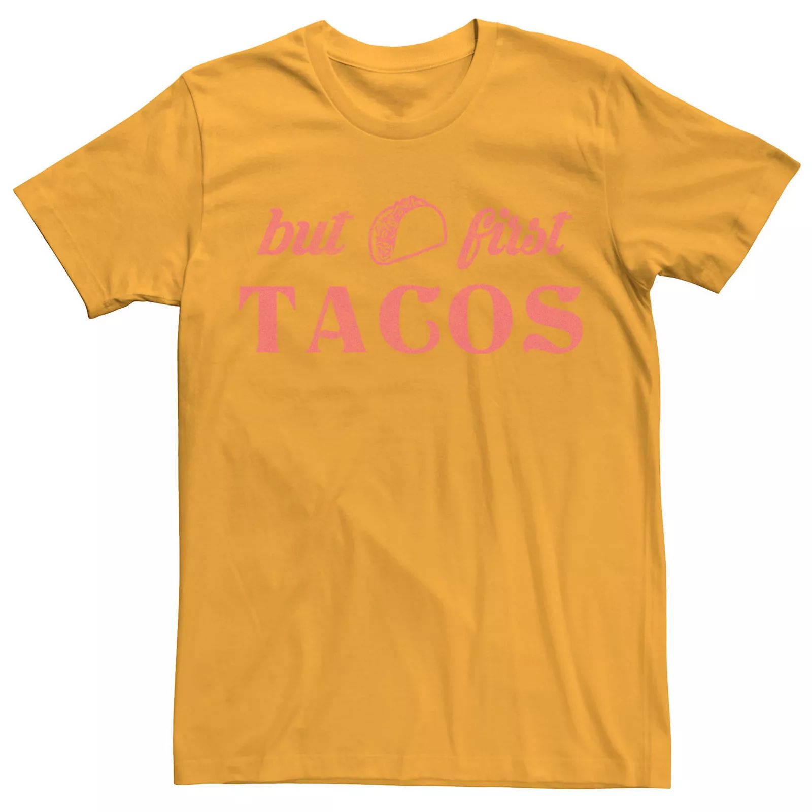 Men's But First Tacos Tee, Size: XL, Gold | Kohl's
