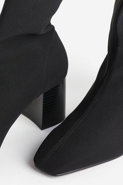 Heeled boots - Black - Ladies | H&M GB | H&M (UK, MY, IN, SG, PH, TW, HK)
