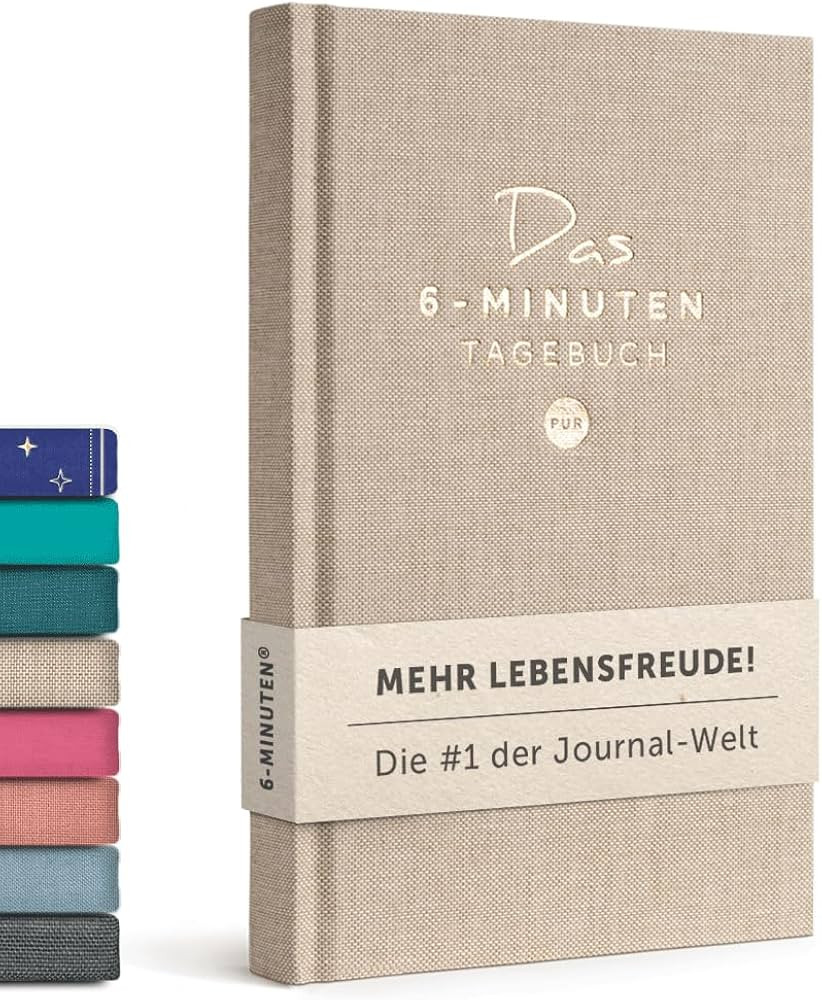6-Minuten Tagebuch für Erwachsene 2025 (Das Original) - Dankbarkeitstagebuch, Wissenschaftlich F... | Amazon (DE)