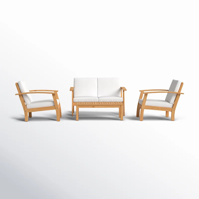 Rubina 4 Piece Sofa Seating Group with Cushions | AllModern