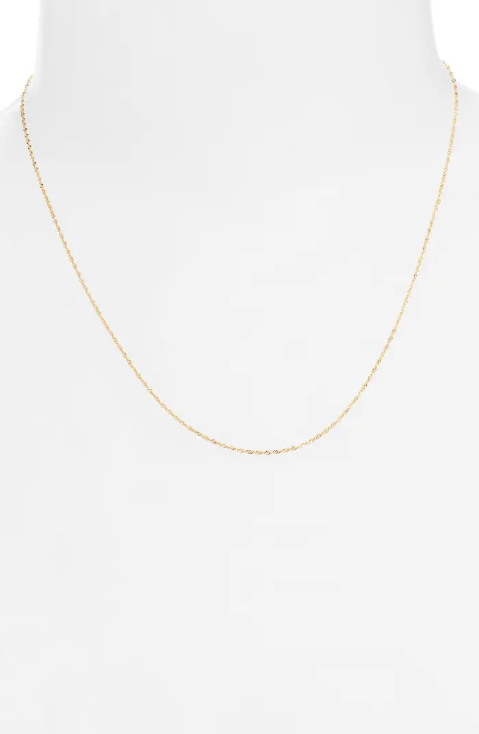 14K Gold Twisted Chain Necklace | Nordstrom