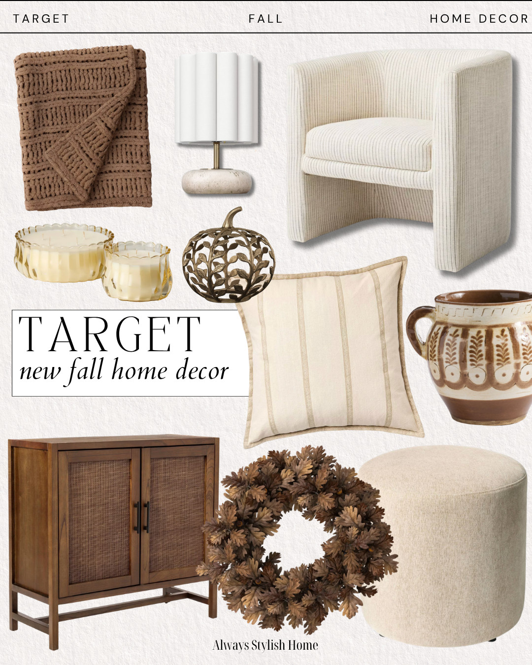 target neutral fall decor finds, Affordable Target home finds you’ll love! From stylish decor and cozy essentials to budget-friendly organization and seasonal pieces, these Target home must-haves make it easy to refresh your space for less. 

 #LTKSeasonal #LTKHome