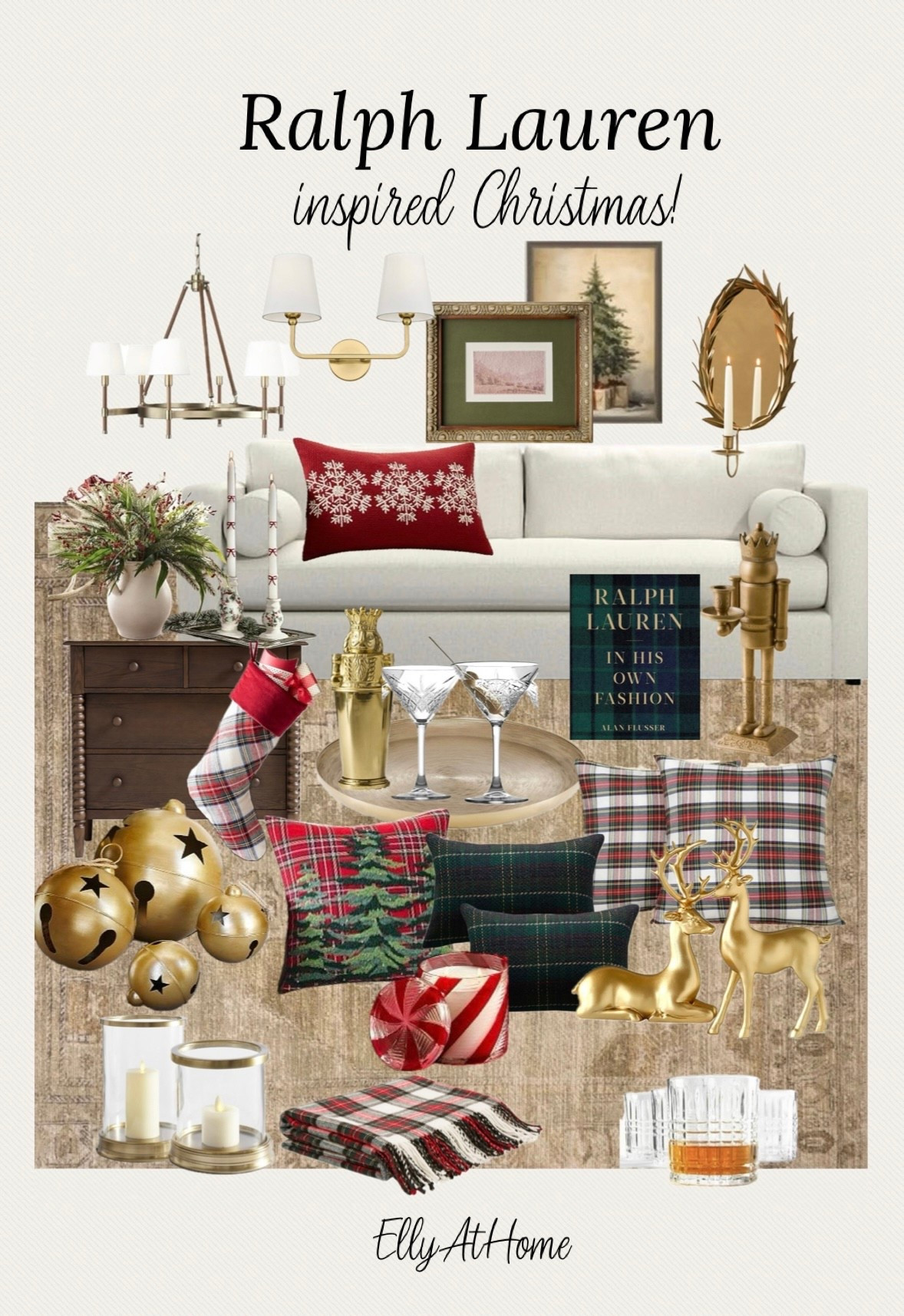 Ralph Lauren inspired classic Christmas home! Shop throw pillows, blankets, holiday decor, artwork, lighting, sofa, area rug, glassware + more Christmas styling!

#LTKHome #LTKHoliday #LTKSaleAlert