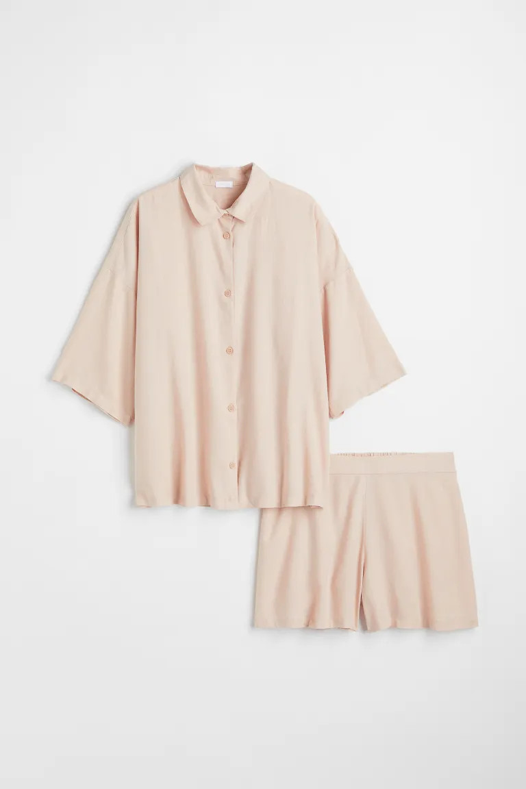 Pajama Shirt and Shorts | H&M (US + CA)