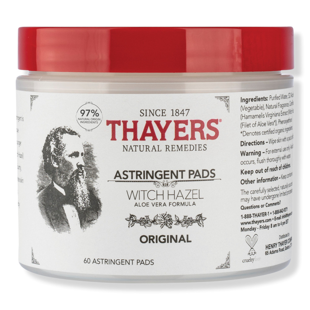 Thayers Original Witch Hazel Astringent Pads - 30 ct | Ulta