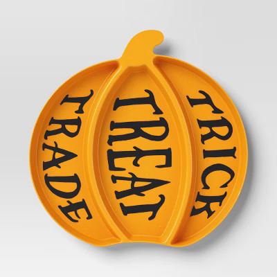 Halloween Candy Storage Vessel Pumpkin Plate - Hyde and EEK! Boutique™ | Target