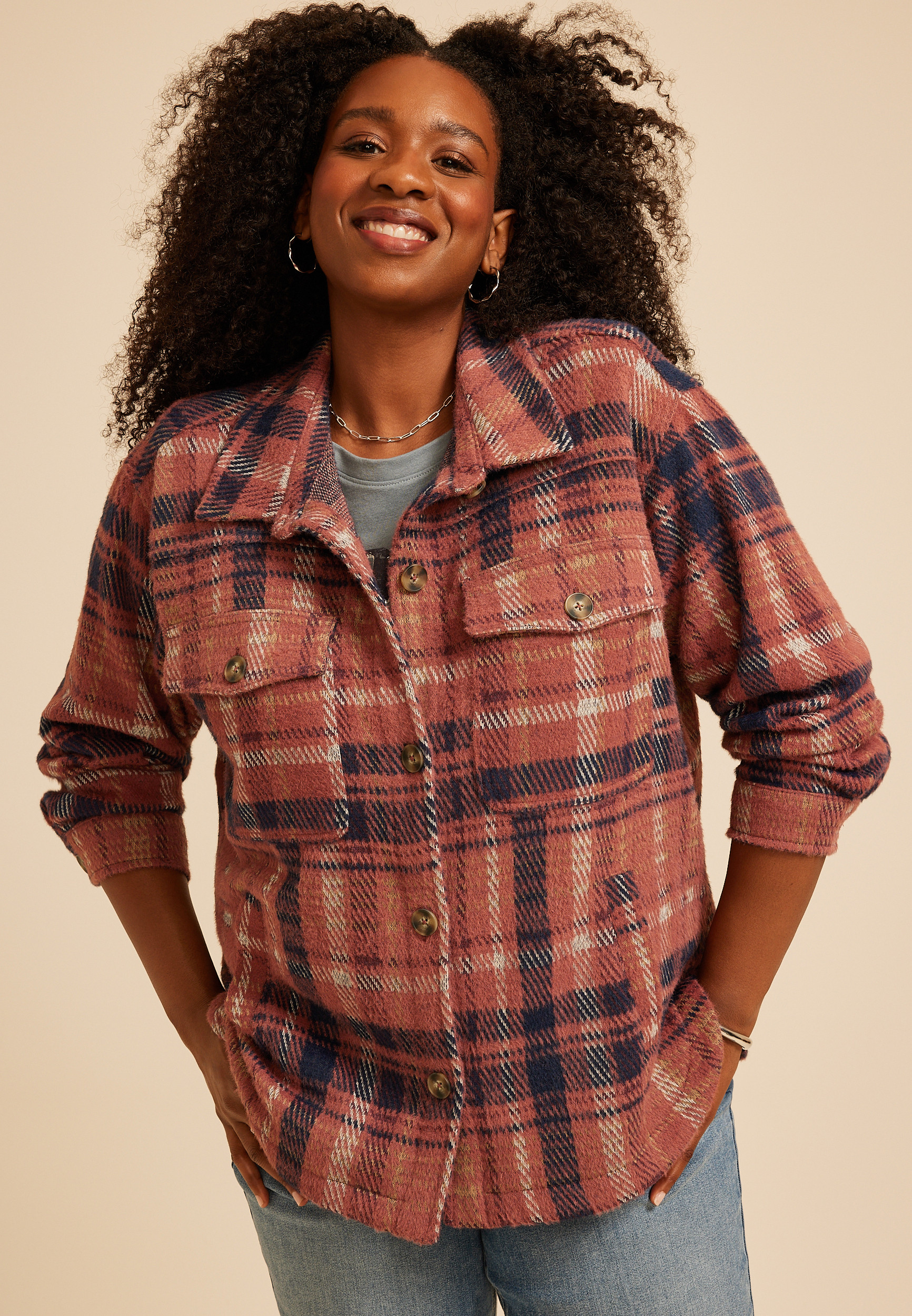 Plus Size Shortie Shoreline Shacket | maurices | Maurices