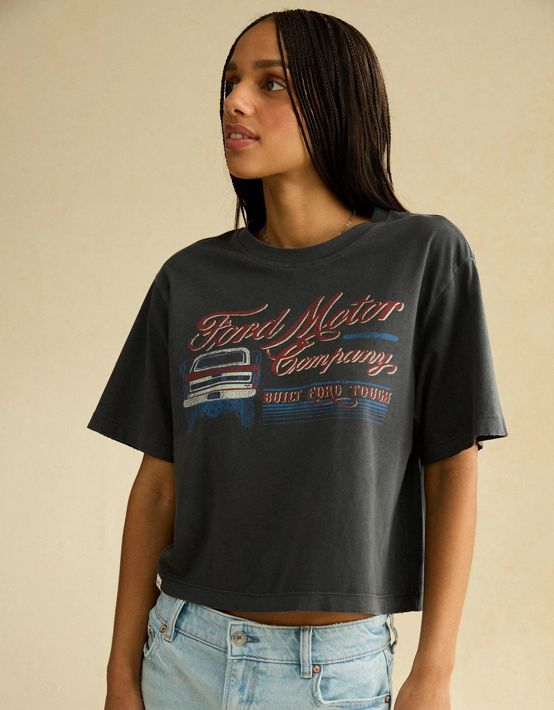 AE Boxy Ford Motors Graphic T-Shirt | American Eagle Outfitters (US & CA)