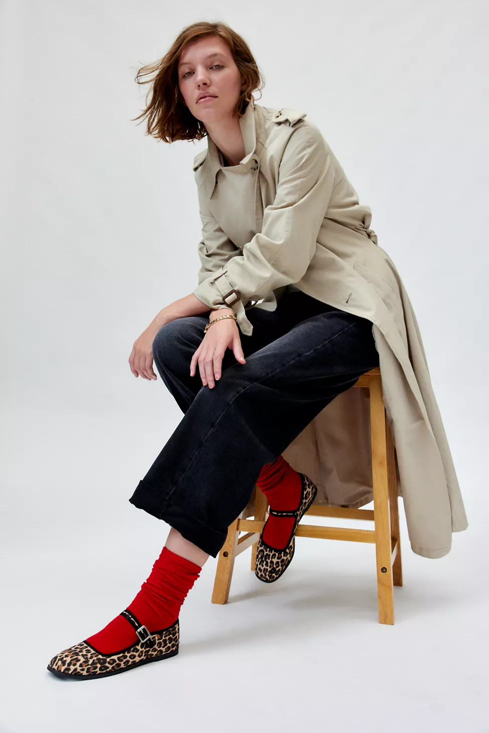 UO Madeline Canvas Mary Jane Ballet Flat | Urban Outfitters (US and RoW)