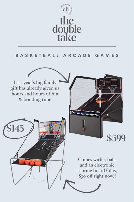 The Double Take: Basketball Arcade Games

#LTKfamily #LTKkids #LTKGiftGuide
