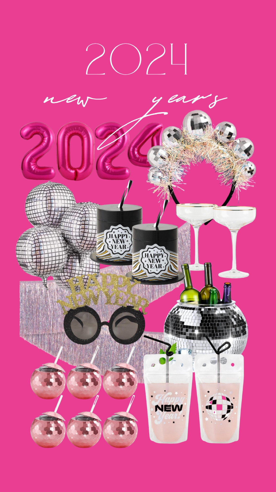 New Year’s party supplies 

#LTKfindsunder50 #LTKHoliday #LTKSeasonal