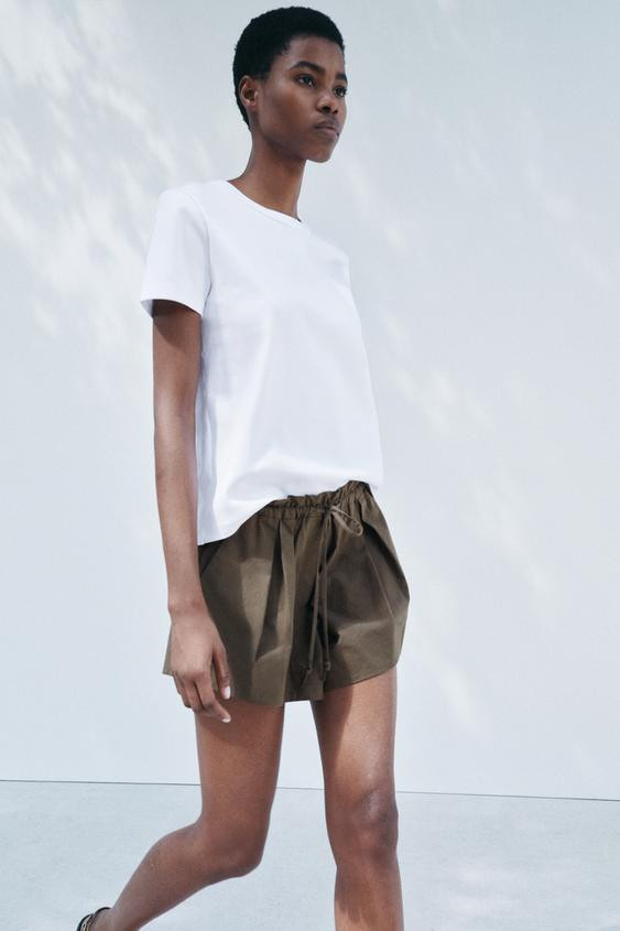 INTERLOCK SHORT SLEEVE T-SHIRT | Zara US