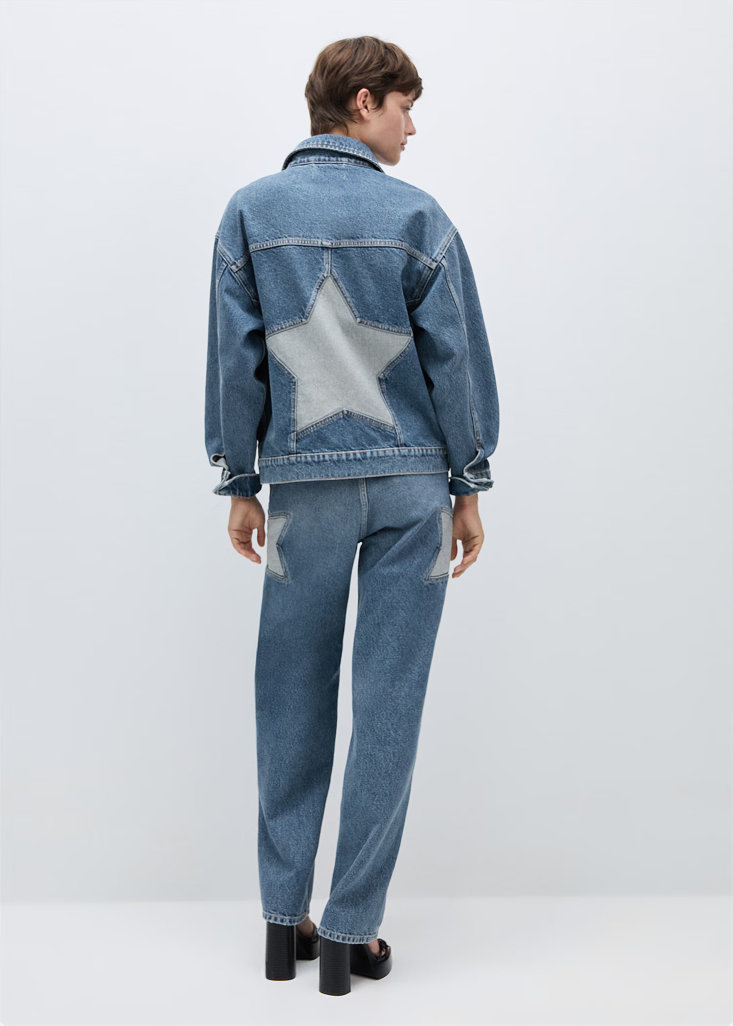 Star denim jacket | Mango (US/MX/AU)
