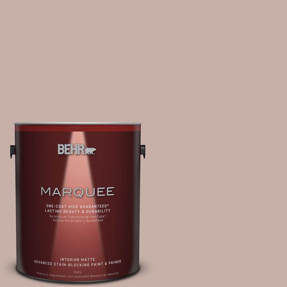 BEHR MARQUEE 1 gal. #N160-3 Vintage Charm One-Coat Hide Matte Interior Paint, Reds/Pinks | Home Depot