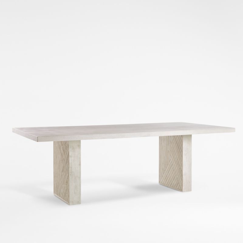 Dunewood Whitewashed Dining Table + Reviews | Crate and Barrel | Crate & Barrel