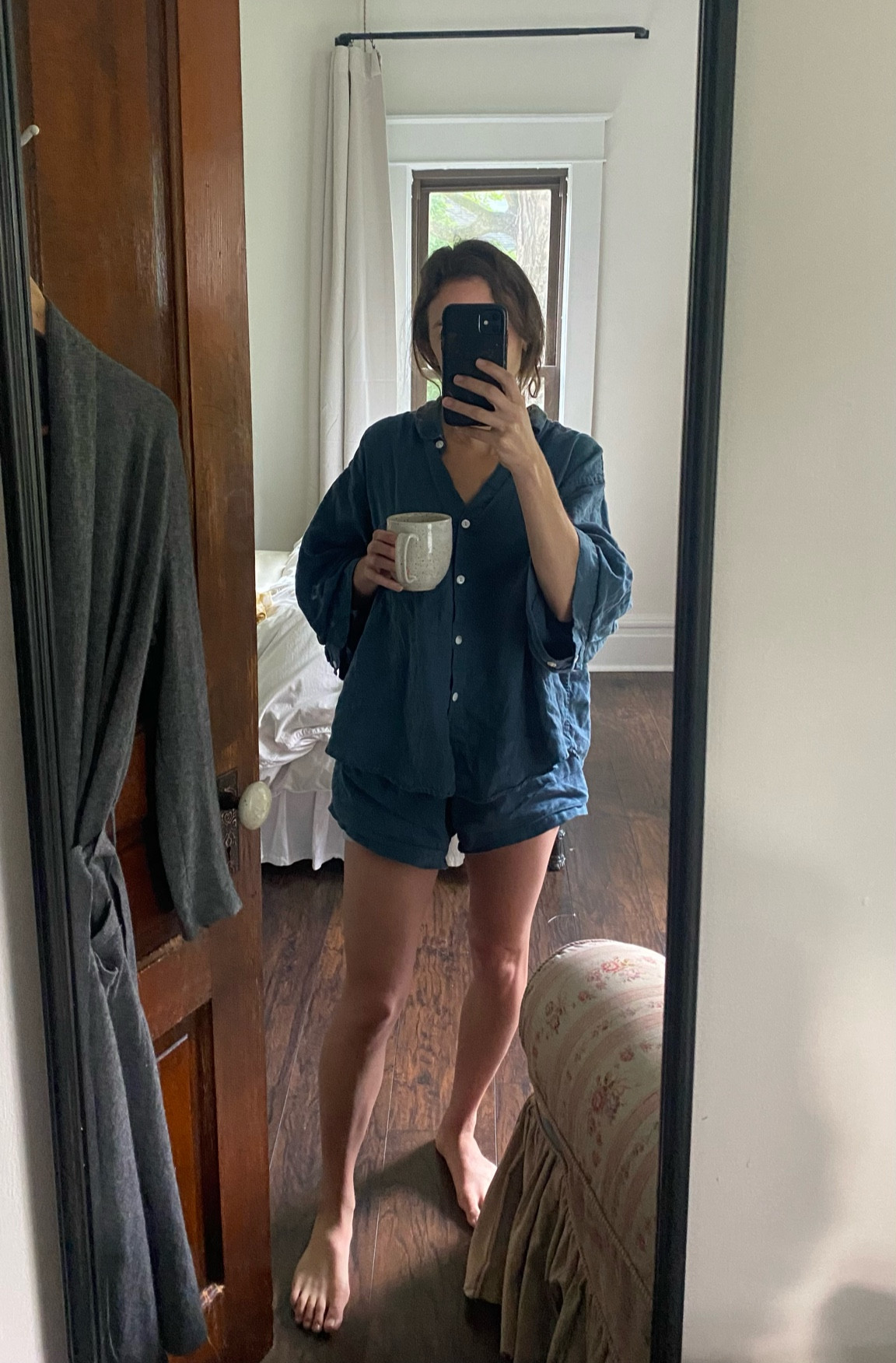 slow summer mornings ☕️ 

found this color way on poshmark, my fave place to check first!
#deijistudios #linenset 

#LTKSeasonal