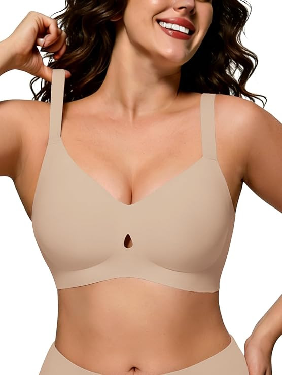 COCOMARTS Jelly Bras for Women No Underwire Seamless Push Up Bra Full Support Comfort Bralettes W... | Amazon (US)