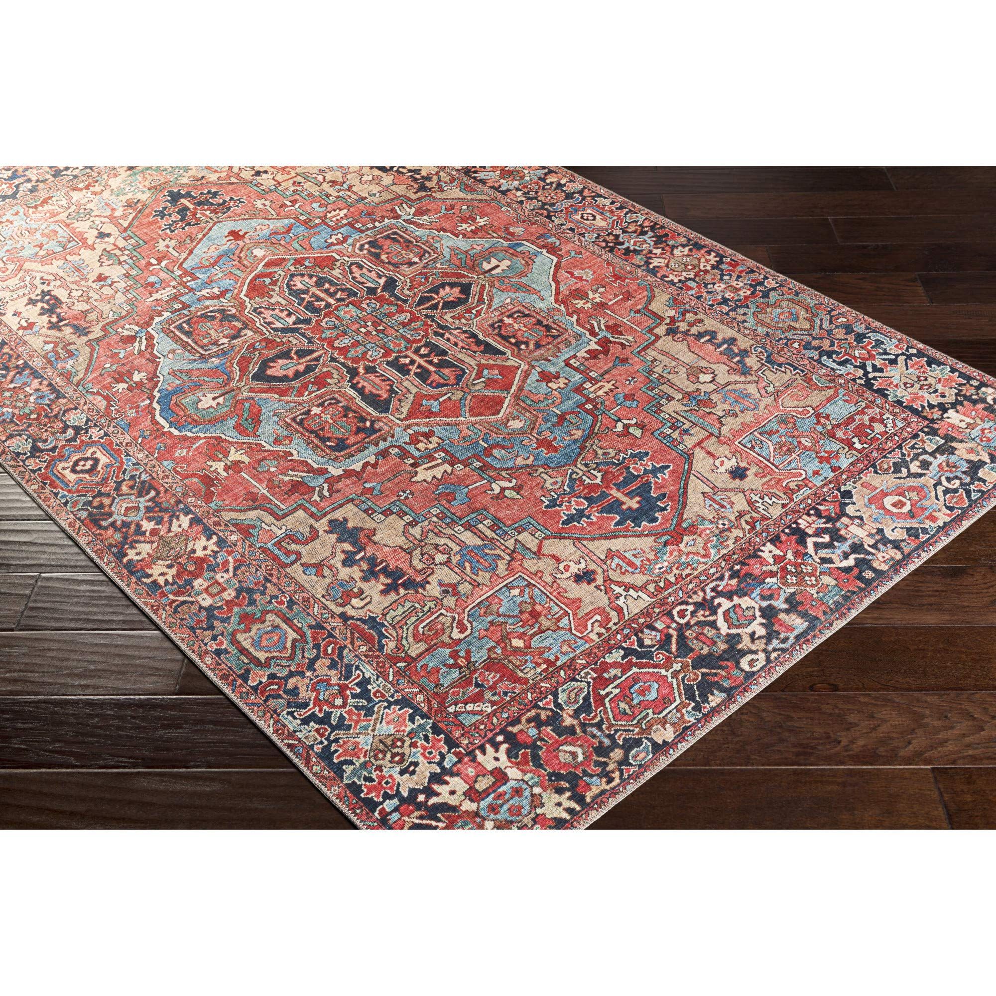 Artistic Weavers Area Rug, 7'6" x 9'6", Bright Red/Wheat | Amazon (US)