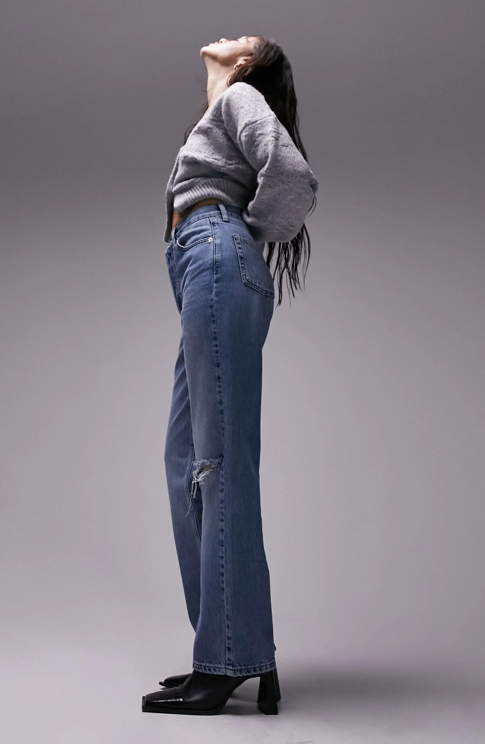 Kort Ripped Straight Leg Jeans | Nordstrom