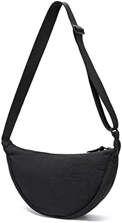 YIKOEE Crescent Bag for Women Men Small Sling Crossbody Bag with Half Moon Shape | Amazon (US)