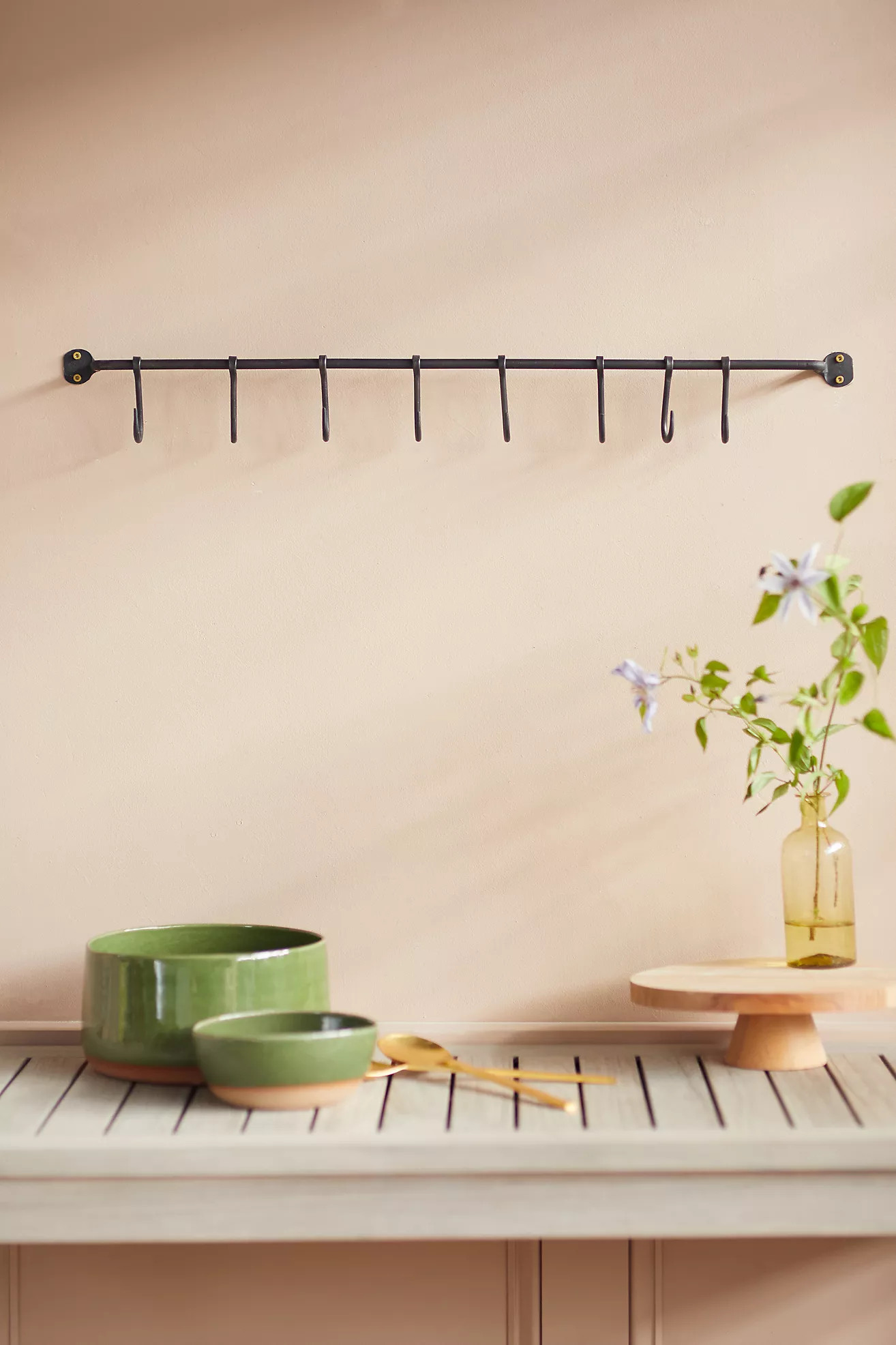 Iron Rail with 8 Hooks | Anthropologie (US)