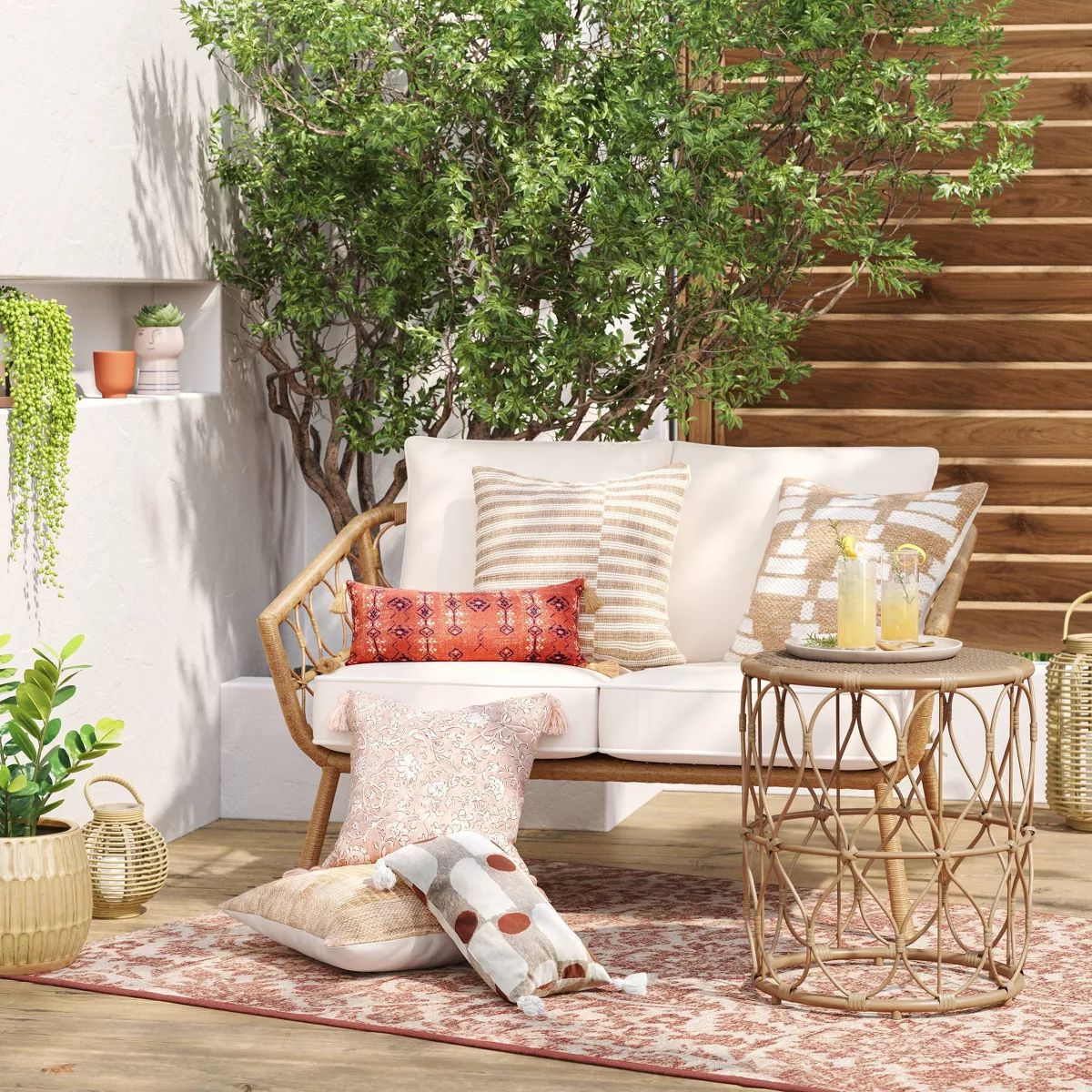 Britanna Patio Loveseat, Outdoor Furniture - Natural - Threshold™ | Target