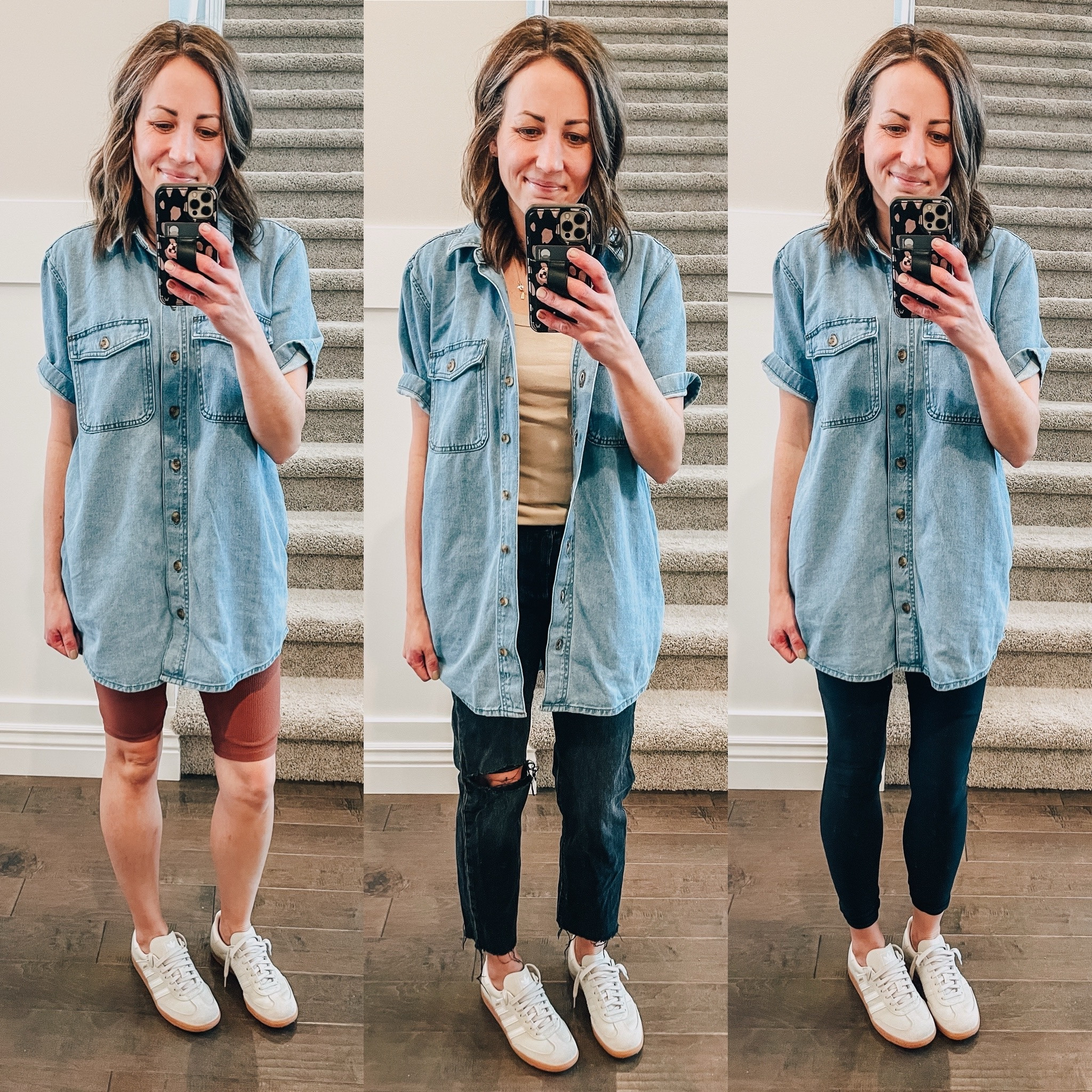 New shirtdress from Target. Wearing a size small.

#LTKstyletip #LTKfindsunder50 #LTKover40