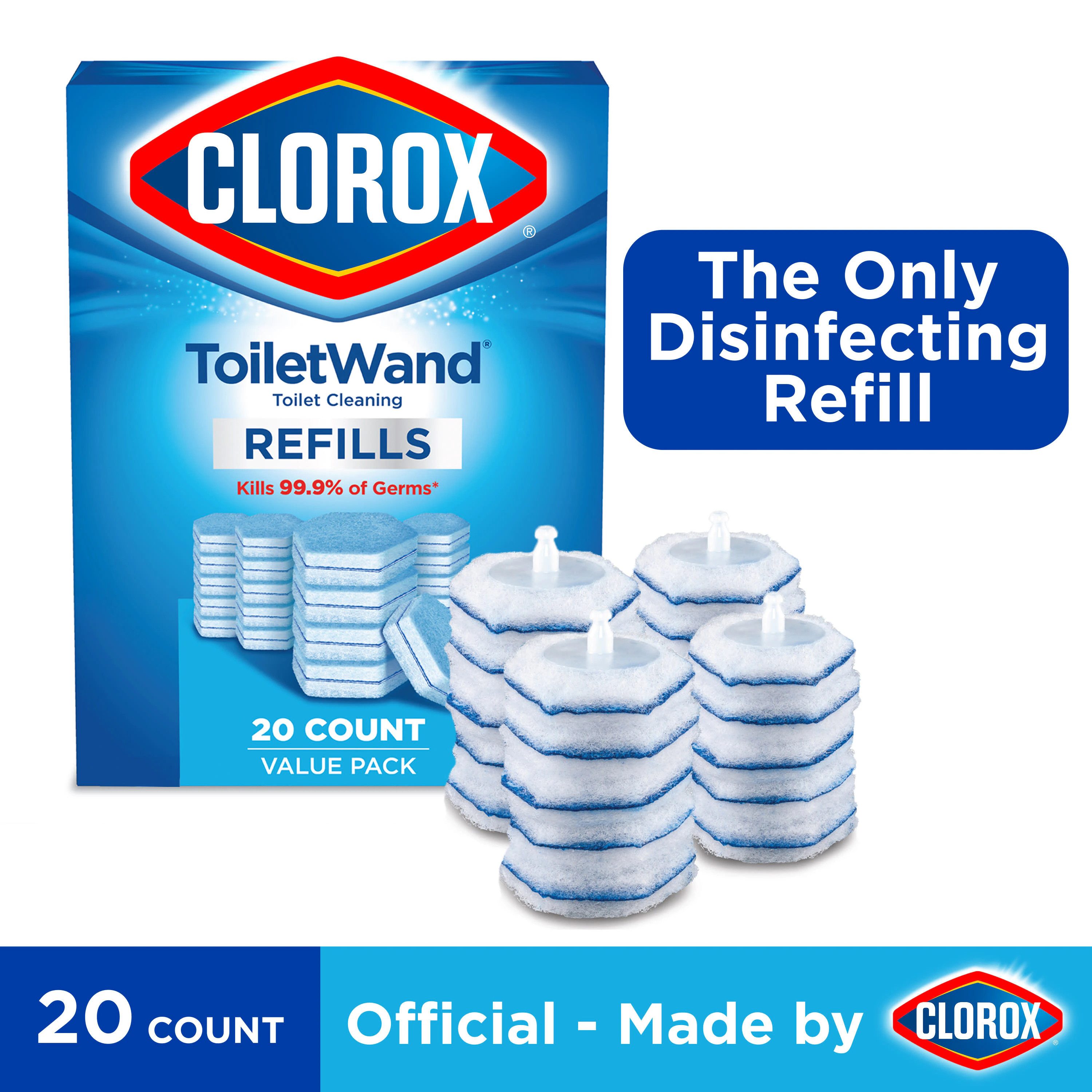 Clorox ToiletWand Disinfecting Refills 20-Count Toilet Bowl Cleaner Refill one_size | 4460030522 | Lowe's