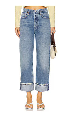 AGOLDE Fran Low Slung Straight Jeans in Reign from Revolve.com | Revolve Clothing (Global)