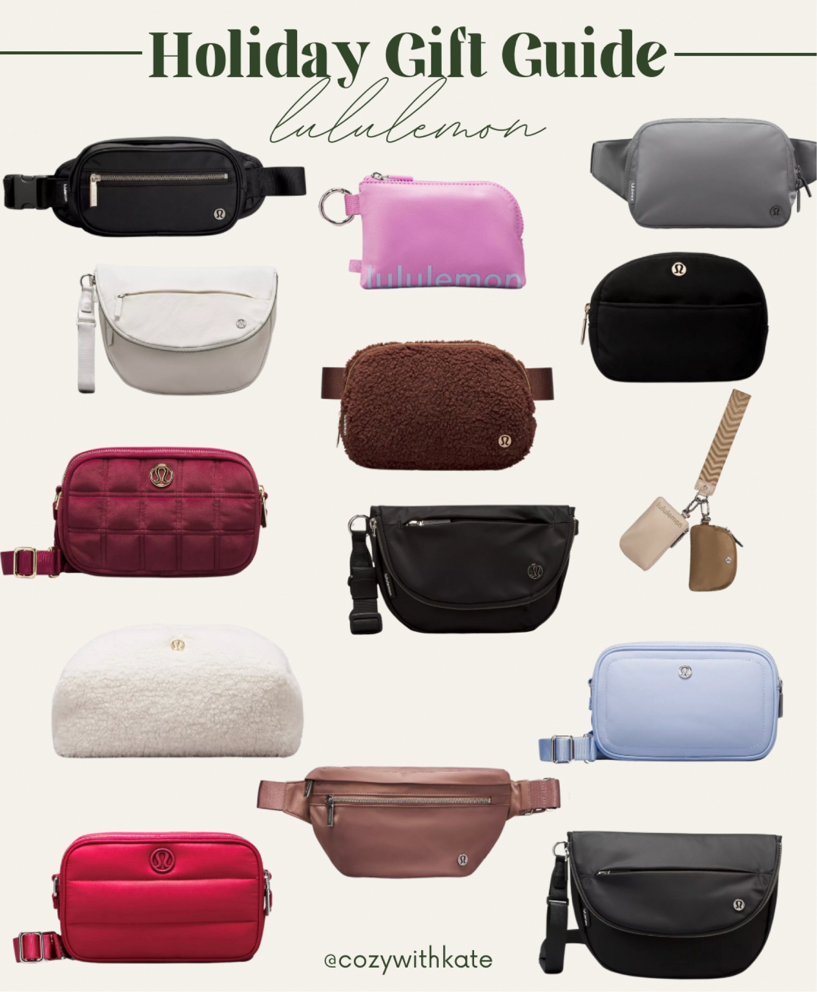 Holiday gift guide. The perfect gift for anyone! Most items under $50! Free shipping & returns on all orders! 

Lululemon | belt bag | trendy | gifts for her | gifts under 50 | fitness | 

#LTKfindsunder50 #LTKfitness #LTKGiftGuide