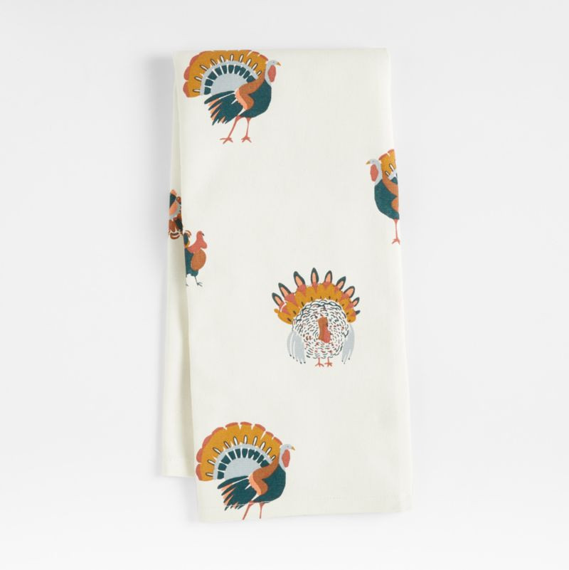 Thanksgiving Turkey Kitchen Towel + Reviews | Crate & Barrel | Crate & Barrel